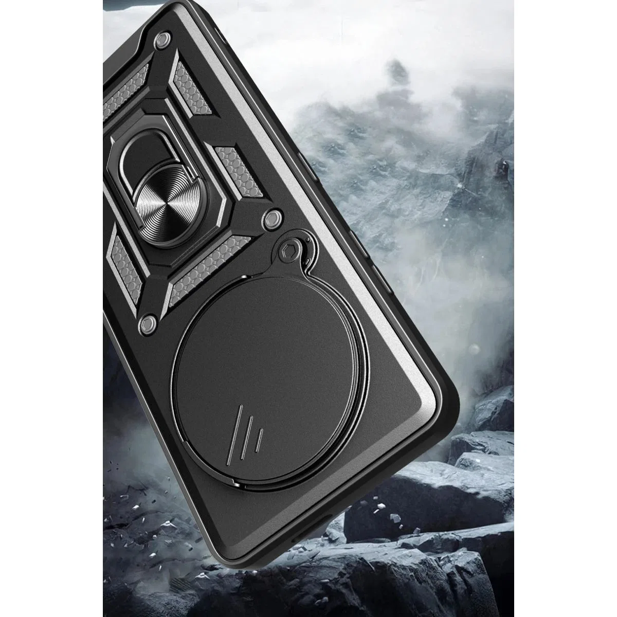 Xiaomi Mi 15 Ultra Kılıf Pars Lens Yüzüklü Silikon - Lacivert görsel 2
