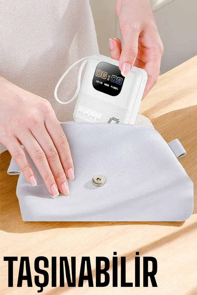 Yeni Nesil Akıllı Powerbank 10. 000 MAH Çok Fonksiyonlu Müzik Dinleme görsel 5