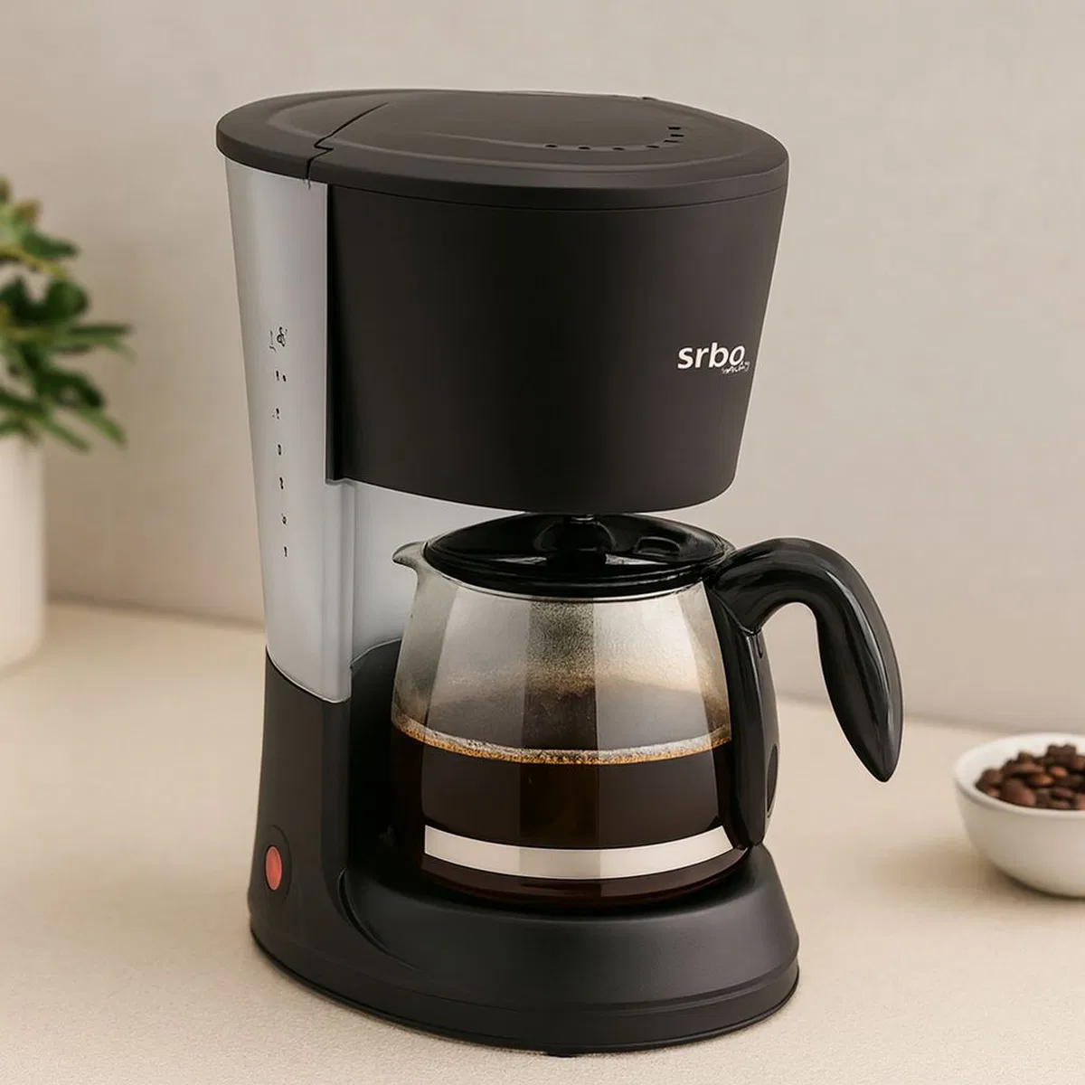 2in1 Filtre Kahve ve Çay Makinesi 1. 2L Cam Hazneli