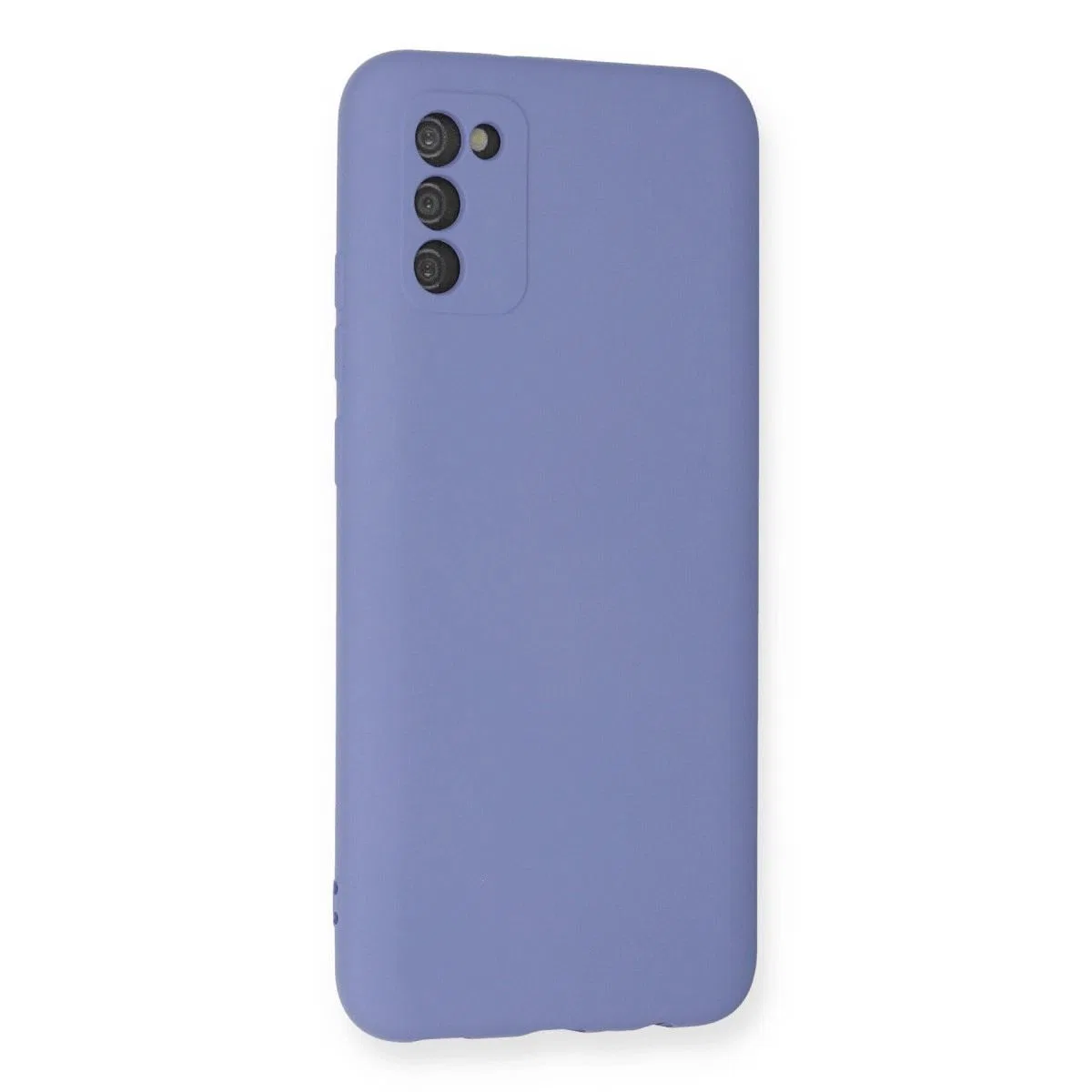 Samsung Galaxy A03s Kılıf Nano İçi Kadife Silikon - Lila görsel 3