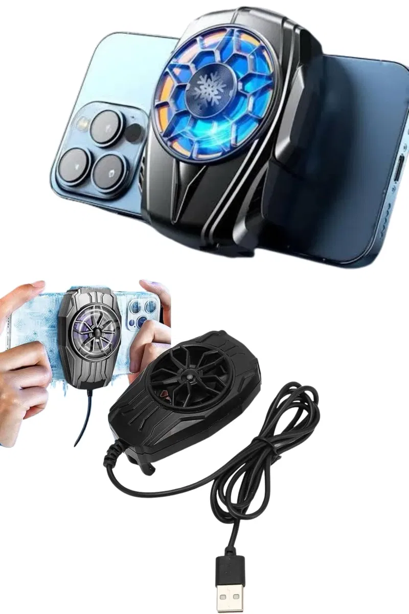 Telefon Soğutucu Fan Güçlü Motor Radyatör Cep Telefon Soğutma görsel 5