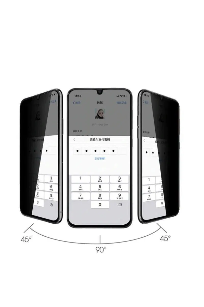Samsung A30 Uyumlu Hayalet Ekran Gizli Tam Kaplayan Kırılmaz Cam Seramik Ekran Koruyucu Film görsel 4