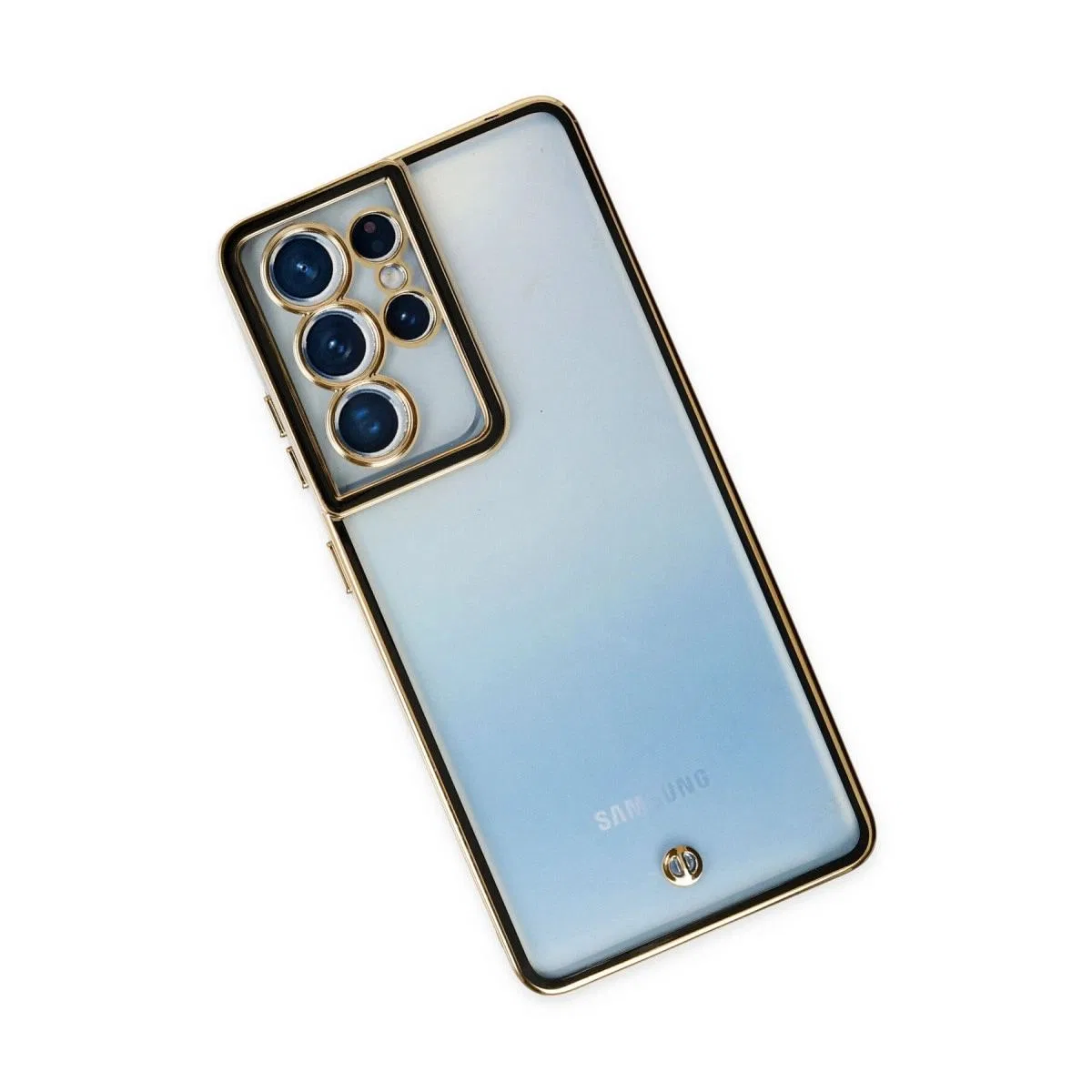 Samsung Galaxy S21 Ultra Kılıf Liva Lens Silikon - Siyah görsel 3