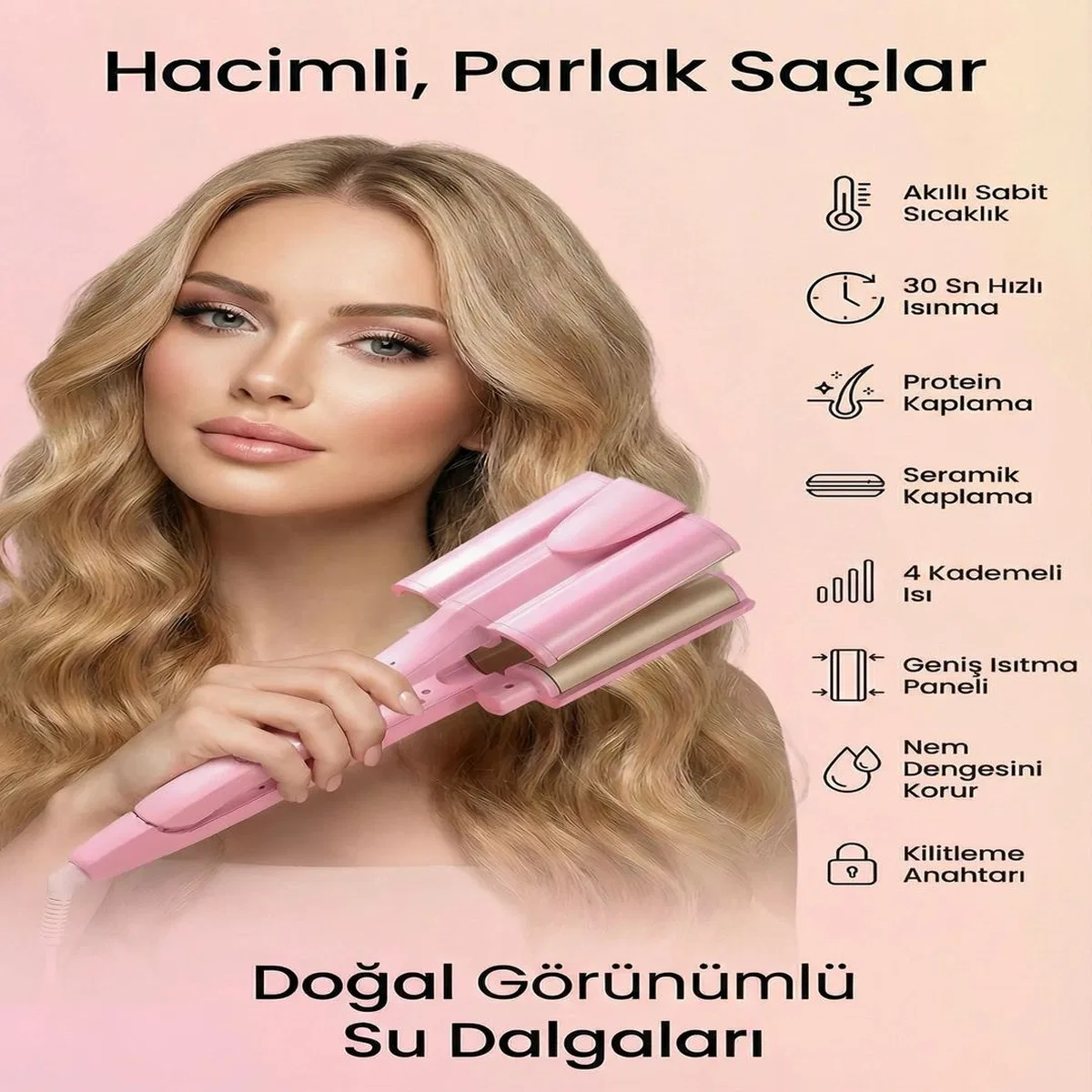 Curlıng Wag Saç Cihazı görsel 2
