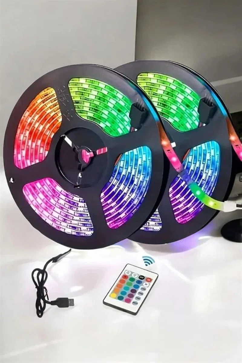 Led Işık 5 Metre Şerit Led Rgb Işıklı görsel 3