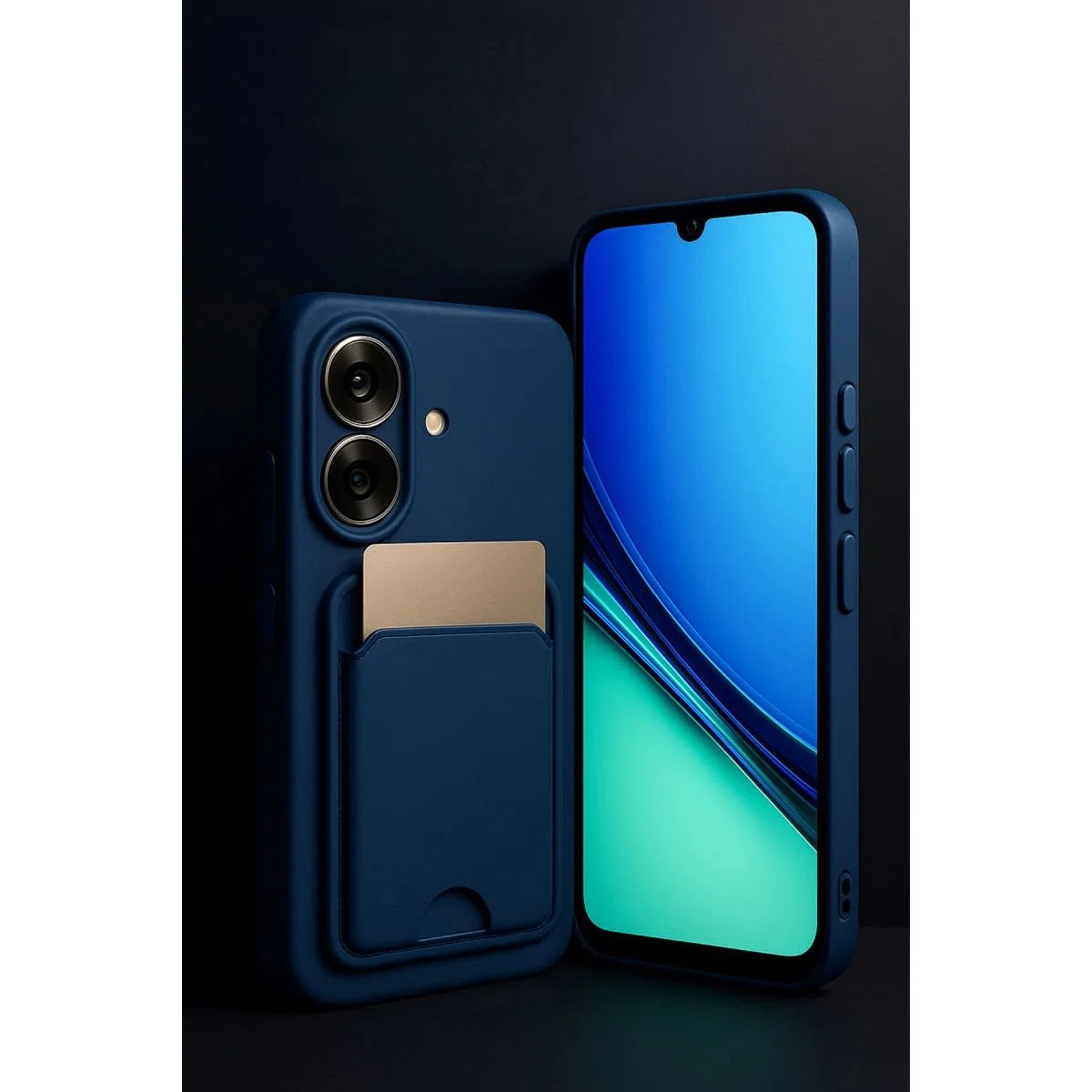 Realme Note 60 Kelvin Kartvizitli Silikon - Lila görsel 2
