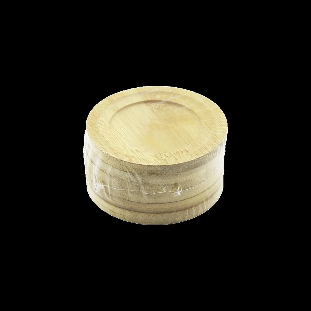 Bambu Ahşap Çay Tabağı 6'lı - 9. 7 cm görsel 2