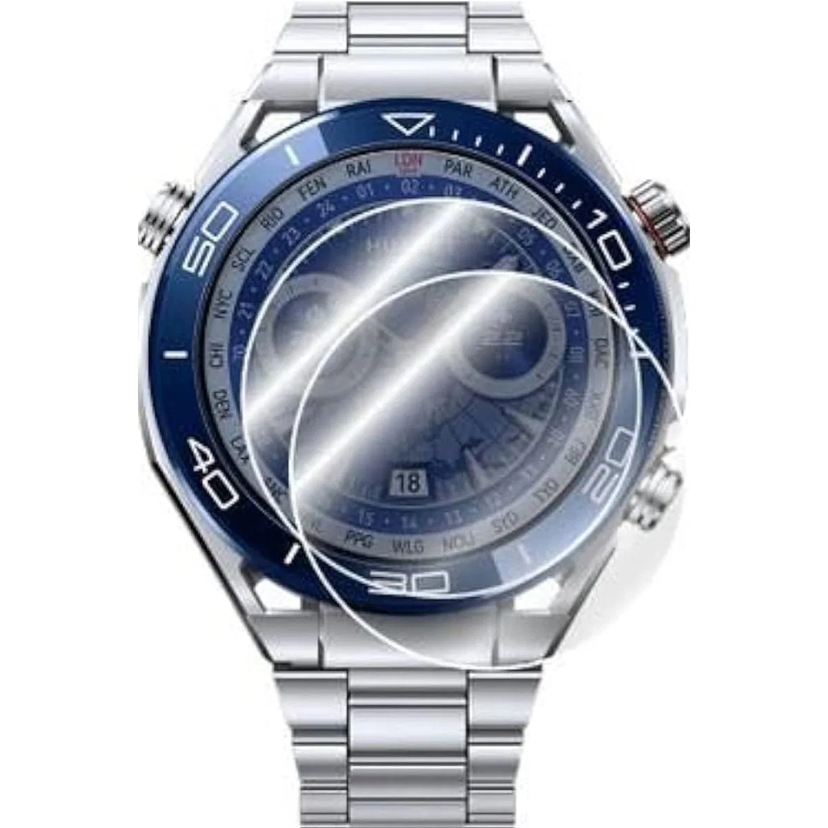 Huawei Watch Ultimate Polymer Nano Ekran Koruyucu - Şeffaf görsel 3