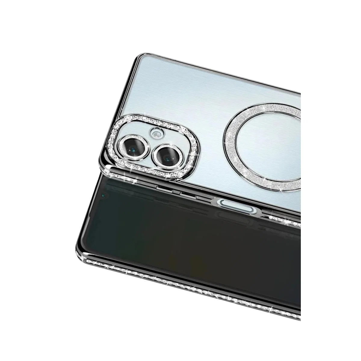 Samsung Galaxy A07 4g Joke Simli Magneticsafe Kılıf - Siyah görsel 2