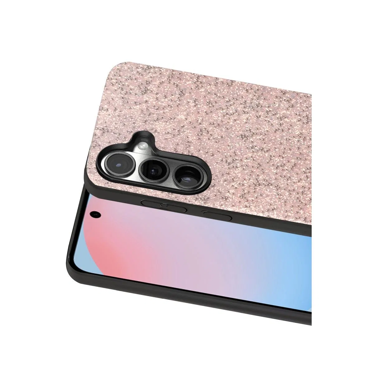 Onegif Samsung Galaxy S24 Bright Simli Kapak - Pembe görsel 2