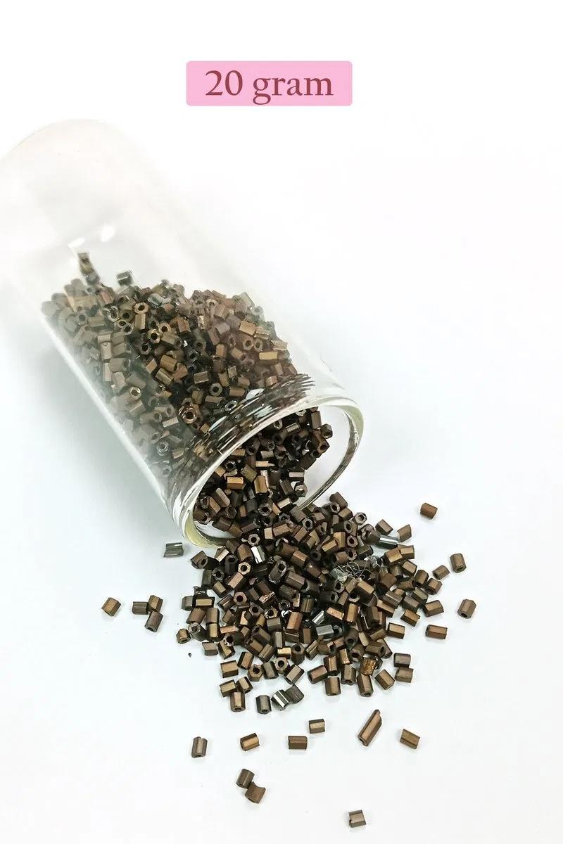 Kesme Cam Boncuk 2mm - 4 Renk - Toplam 80 Gram - BNC446 görsel 3