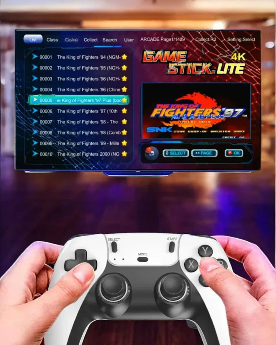 Joystick Çift Kollu Oyun Kolu Retro Oyun Yüksek Çözünürlüklü 3D Game görsel 5