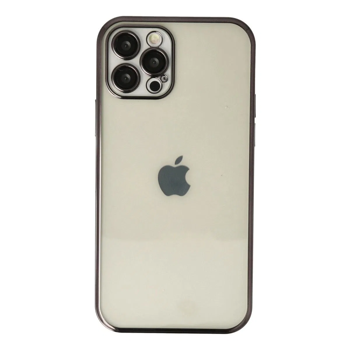 Apple İphone 12 Pro Max Kılıf Razer Lensli Silikon - Siyah