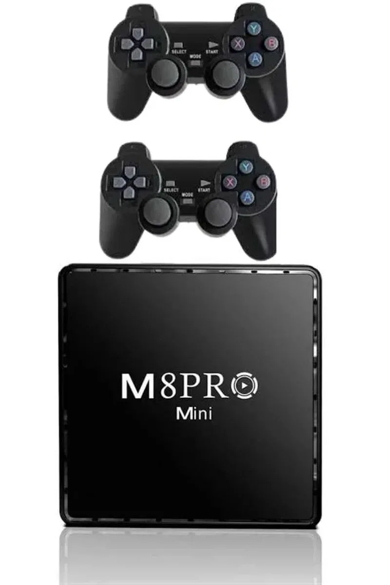 Android Tv Box 2. 4g 10k Ultra Hd 2gb Ram 64gb Hafıza 10000 Retro Oyunlu Konsol Game Stick M8 Pro görsel 5