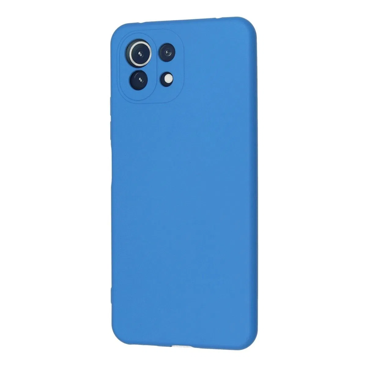 Xiaomi Mi 11 Lite Kılıf Nano İçi Kadife Silikon - Mavi görsel 3