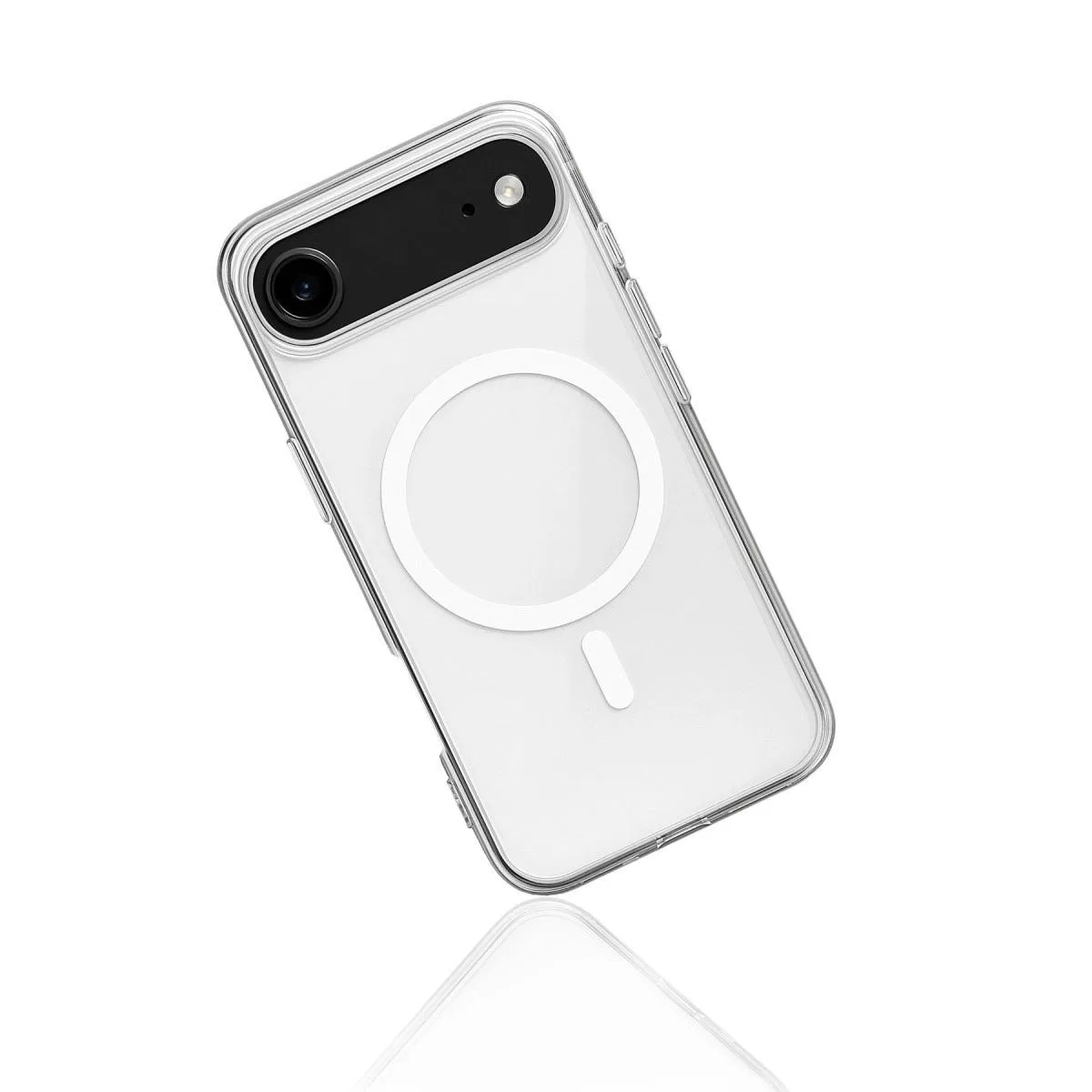 Apple İphone 17 Air Kılıf Magneticsafe Şeffaf Silikon - Şeffaf görsel 3