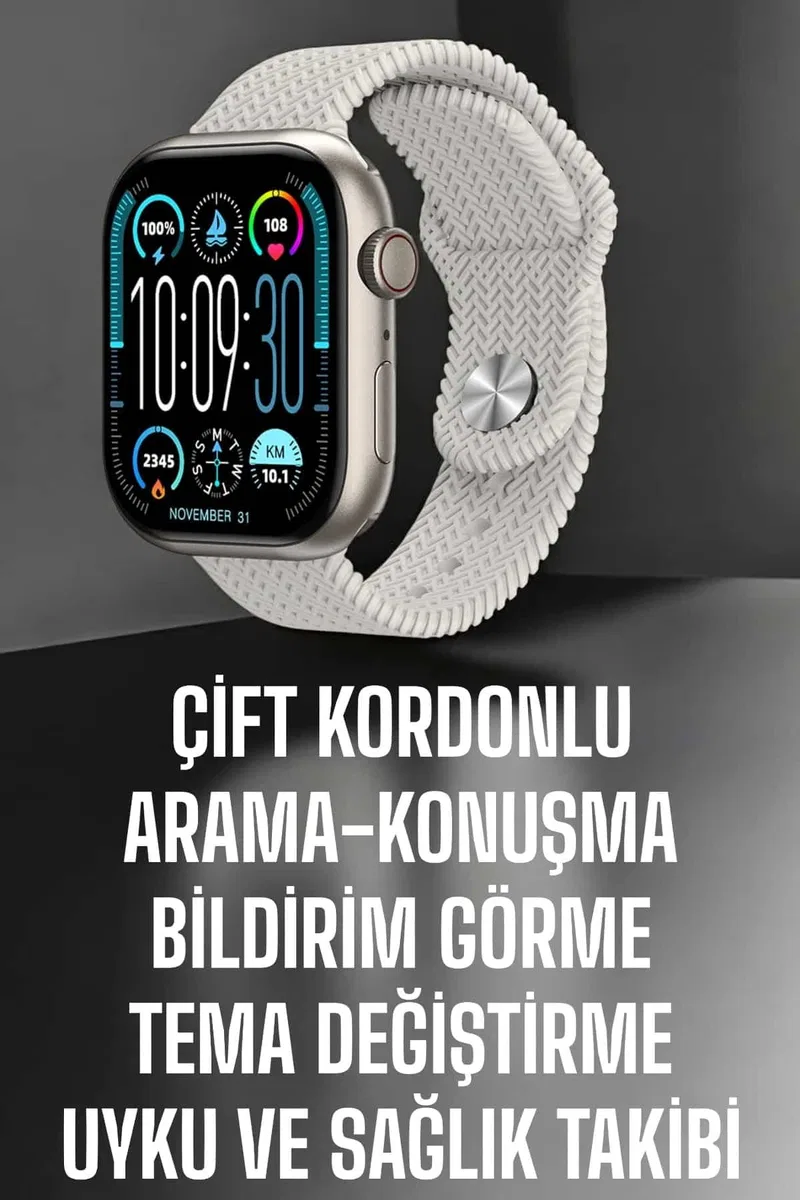 Yeni Nesil Akıllı Saat Arama Cevaplama GPS Takibi Adımsayar NFC Özelliği görsel 2