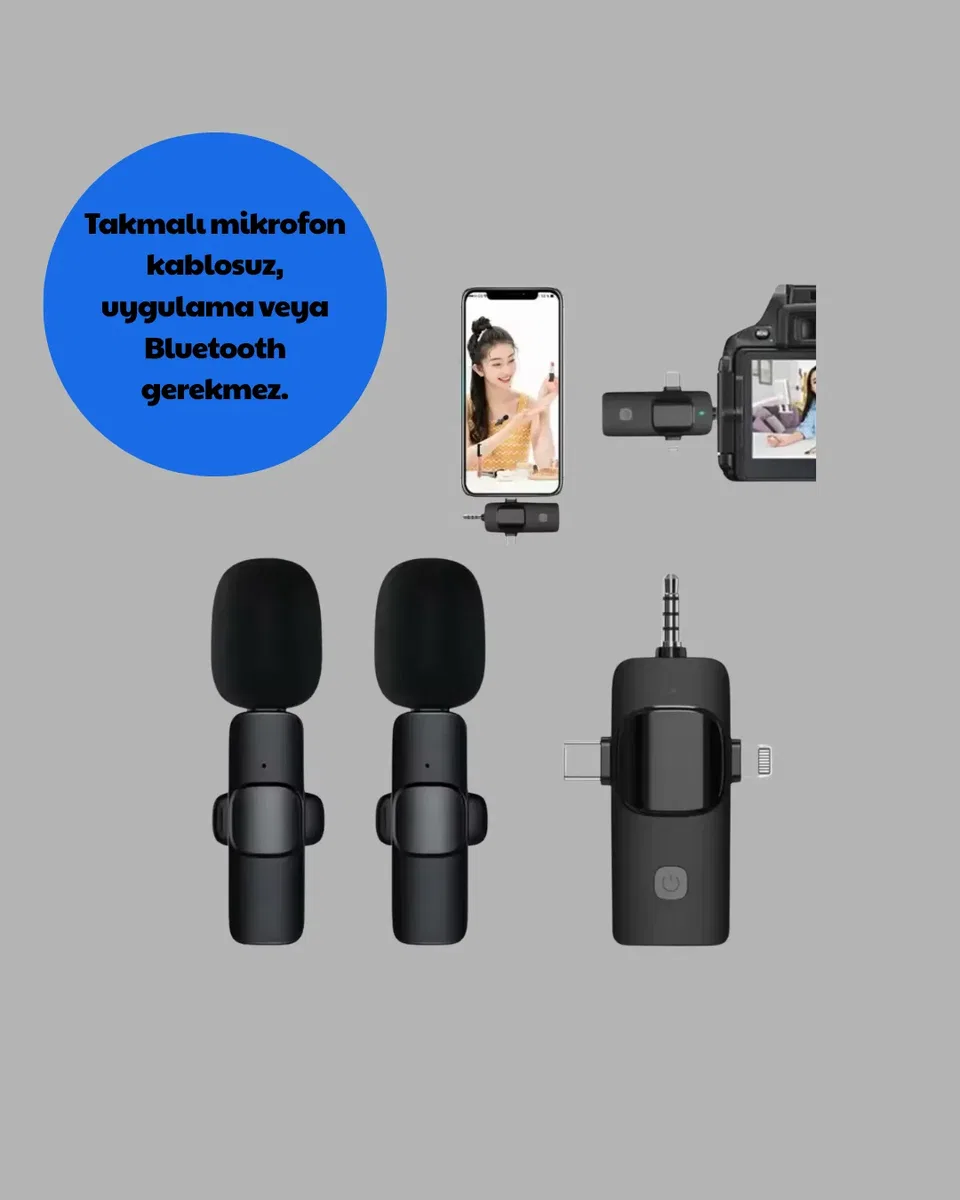 Çok Yönlü Mikrofon - Net Ses, Uzun Pil görsel 5