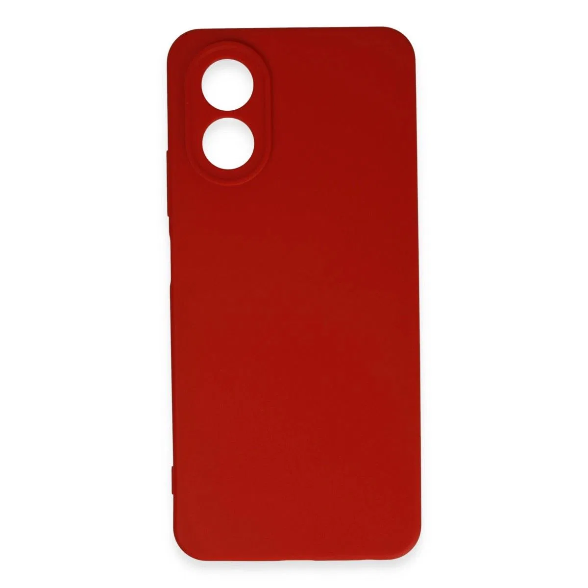 Oppo A38 Kılıf First Silikon - Kırmızı görsel 2