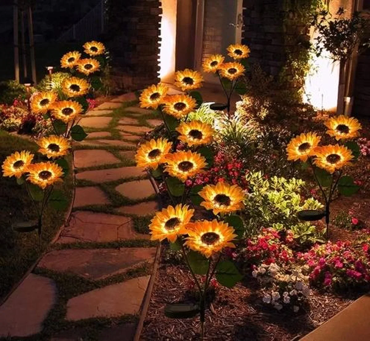 Ayçiçeği Solar Bahçe Aydınlatması 2’li Paket