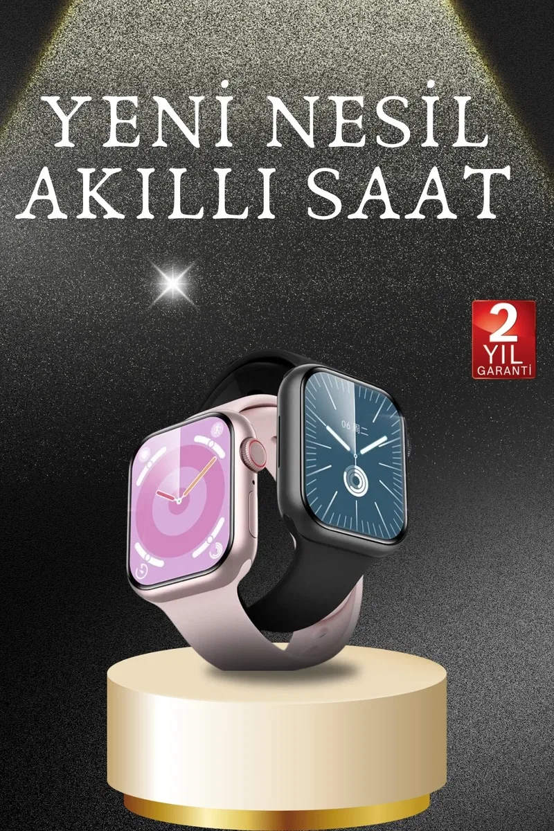Akıllı Saat Alarm ve Titreşim Uyku ve Sağlık Takibi GPS Uyumlu Nabız Ölçer Sesli Görüşme