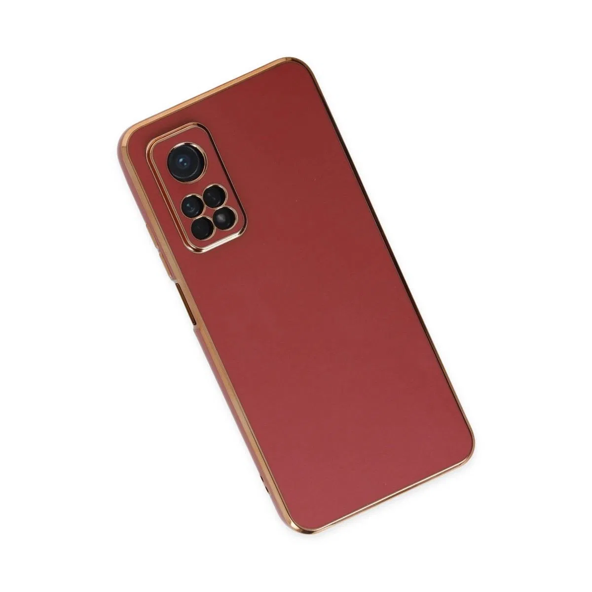 Xiaomi Mi 10t Kılıf Volet Silikon - Kırmızı görsel 3