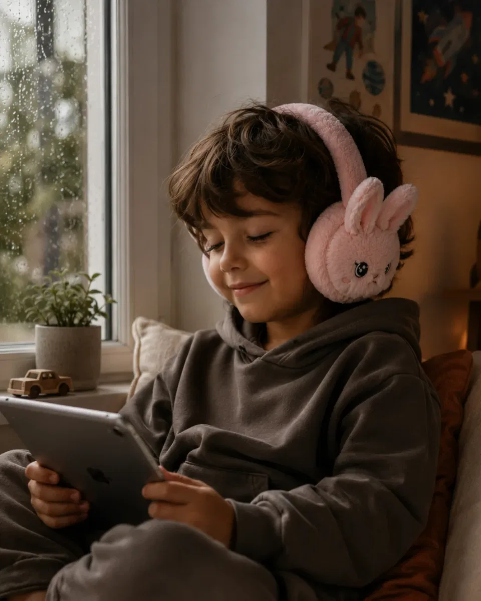 Bluetooth 5. 3 Peluş Kulaklık Kablosuz Mikrofonlu TF Kart Girişli Model