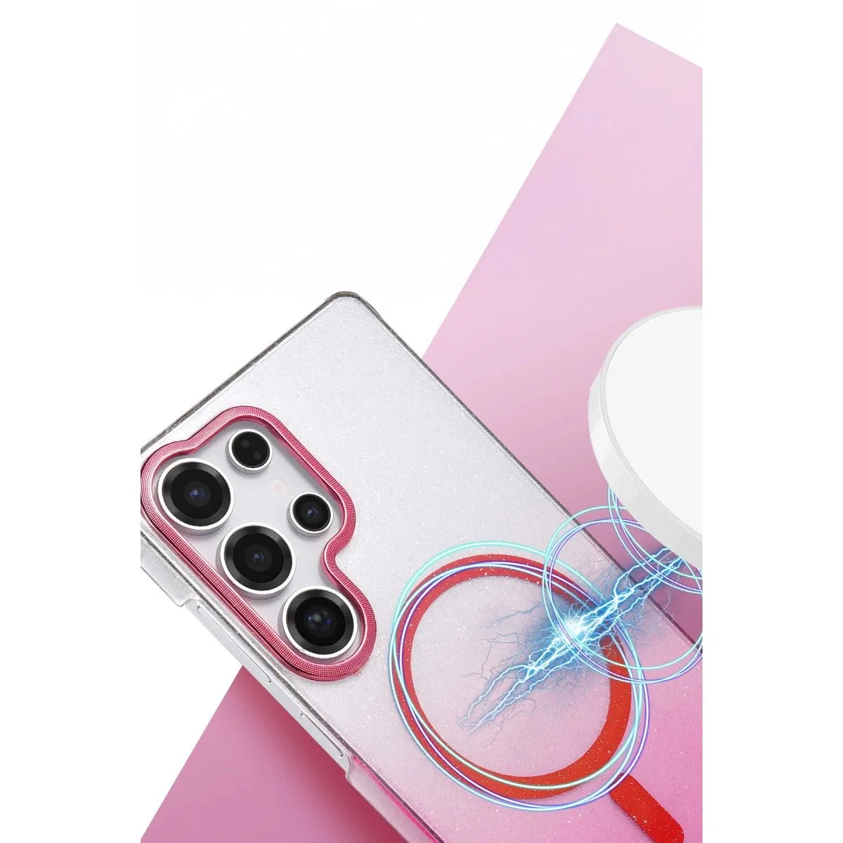 Samsung Galaxy S25 Ultra Glossy Magsafe Kapak - Mor görsel 2