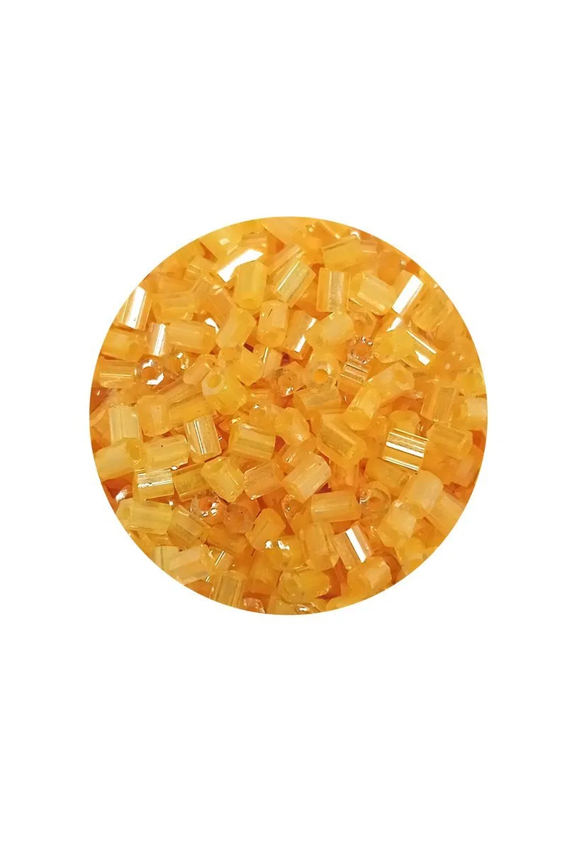 Kesme Cam Boncuk 2mm - 60 Gram - Şeffaf Koyu Sarı - BNC361 görsel 2