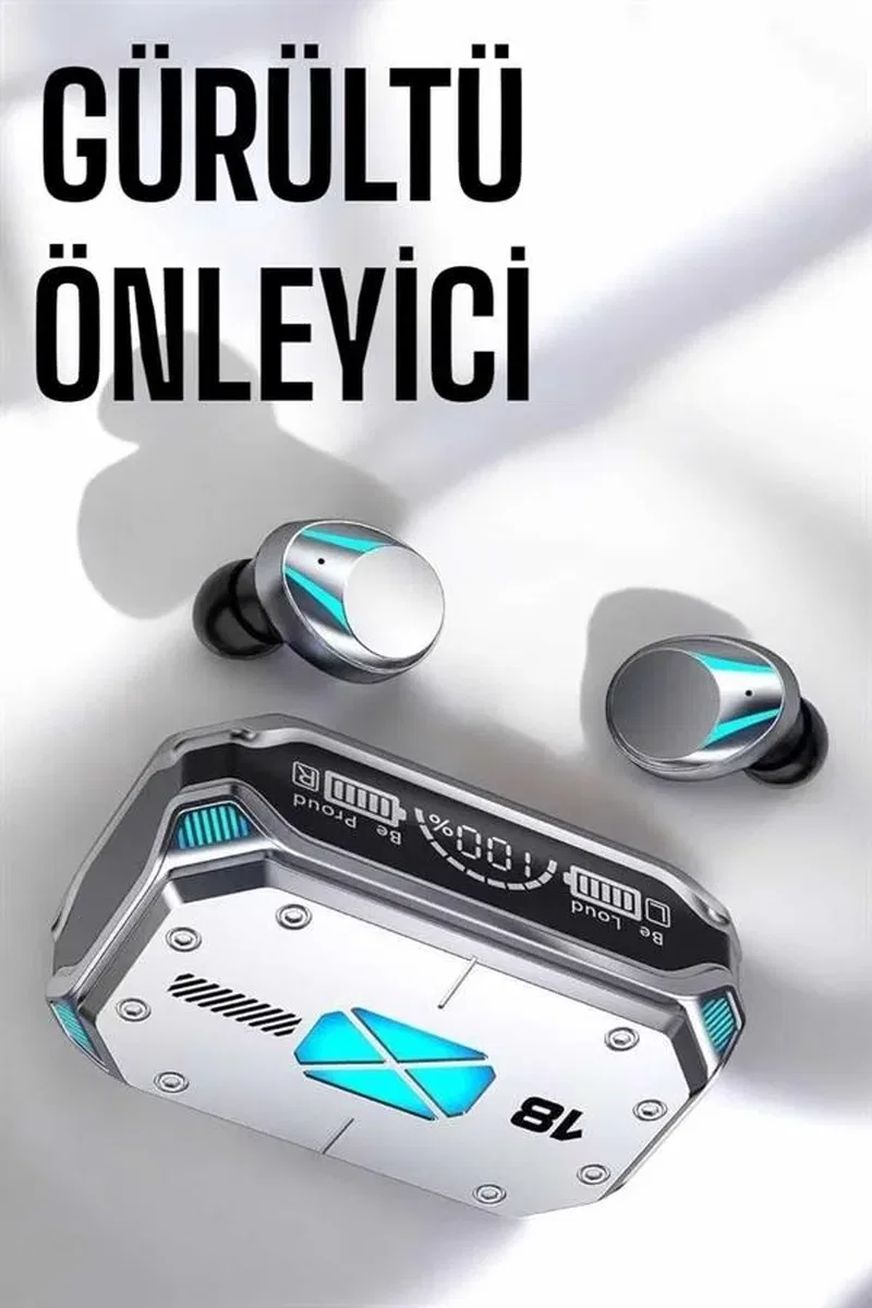 Kablosuz Powerbankli Oyuncu Kulaklığı Gürültü Önleyici görsel 4