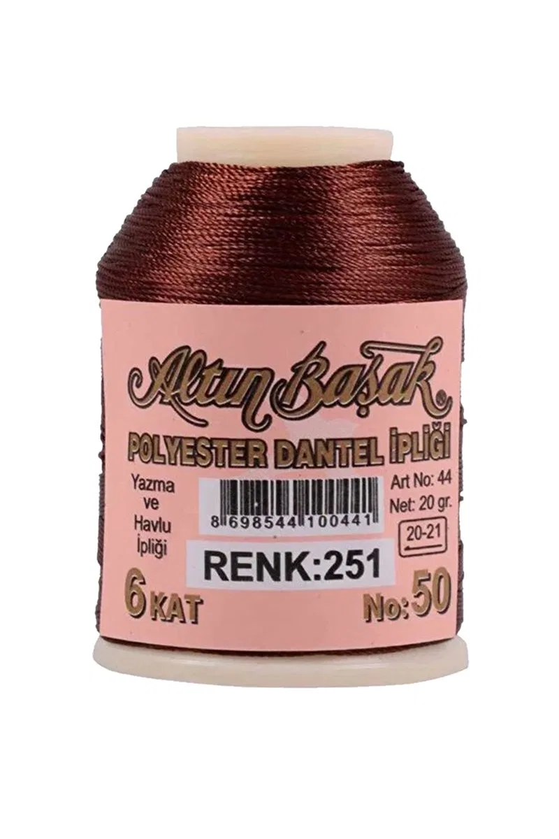 3 Adet Altınbaşak Oya ve Dantel İpi 20 gr - Royaleks - No: 251 görsel 3