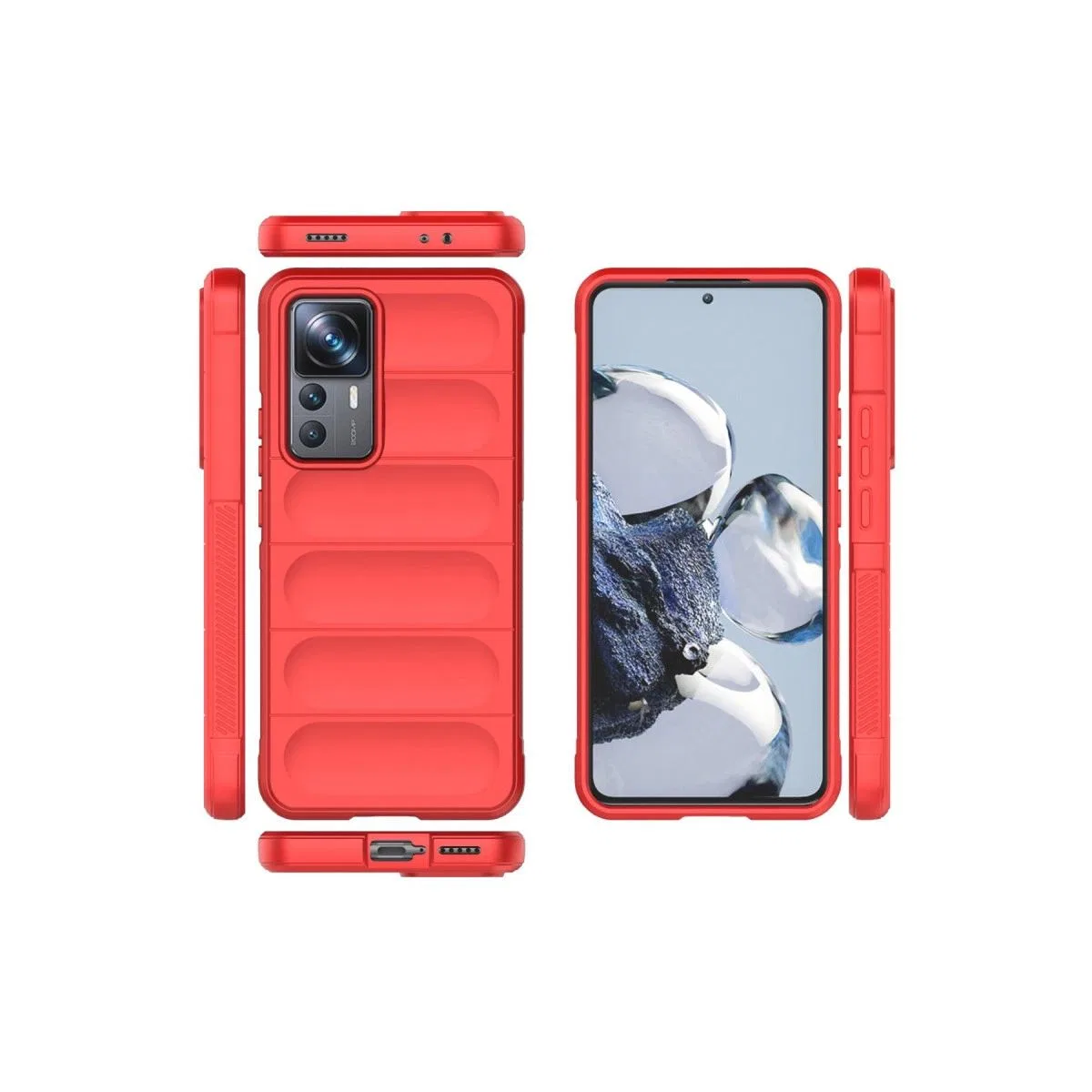 Xiaomi Mi 12t Pro Kılıf Optimum Silikon - Kırmızı görsel 3
