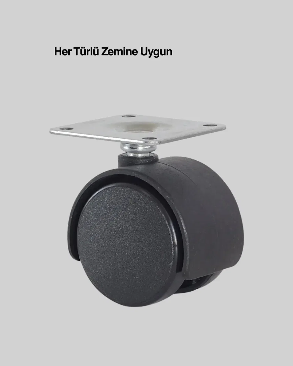Kilitsiz 6 cm Tekerlek Ayak Tek Adet görsel 2