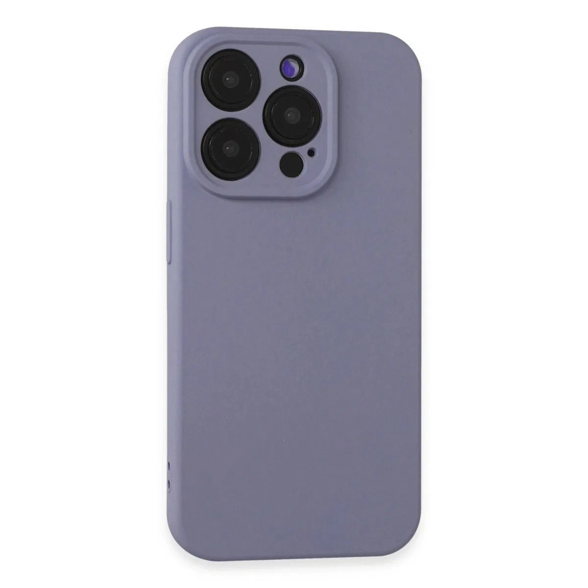 Apple İphone 15 Pro Kılıf Nano İçi Kadife Silikon - Lila