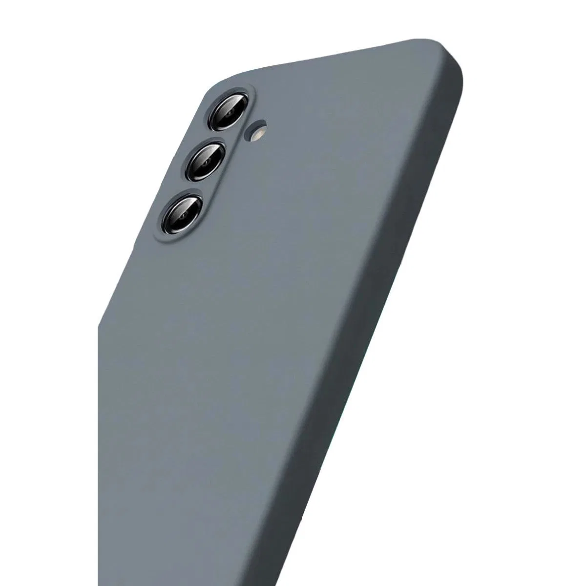 Samsung Galaxy A17 5g Nano İçi Kadife Silikon - Gri görsel 2