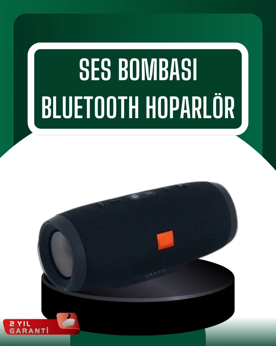 Kablosuz Hoparlör 12 Saat Çalma Süresi USB AUX TF Kart Destekli