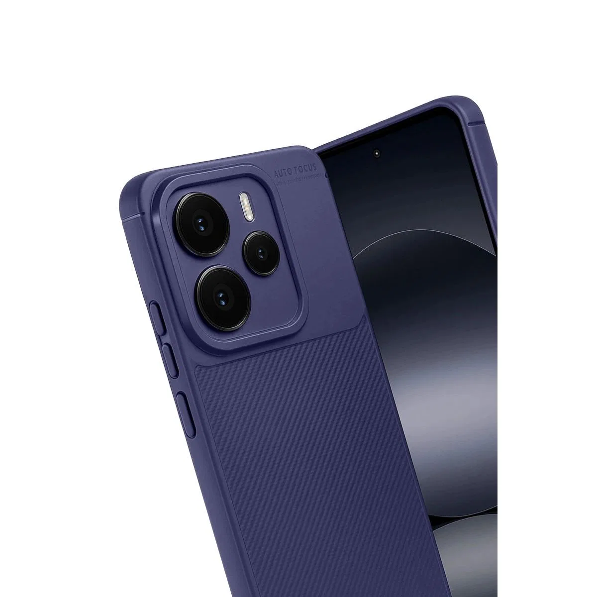 Xiaomi Note 14 5g Auto Focus Karbon Kapak - Lacivert görsel 2