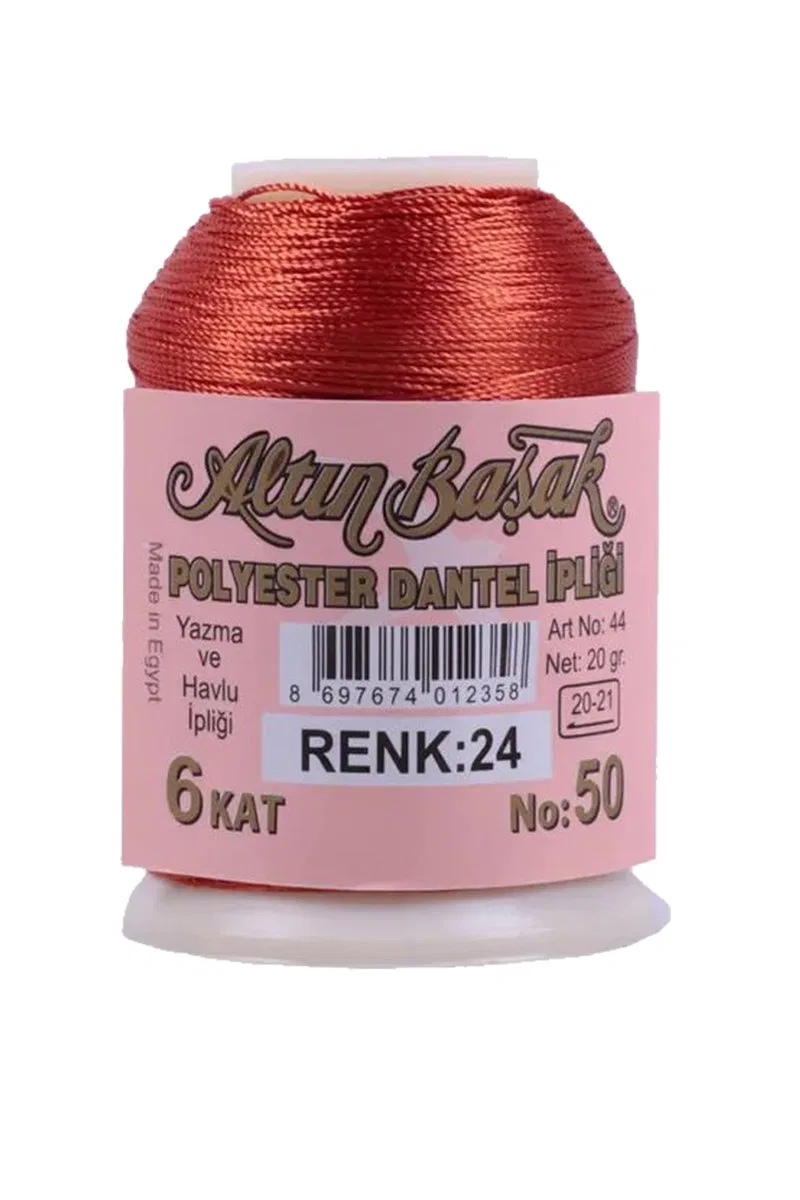 3 Adet Altınbaşak Oya ve Dantel İpi 20 gr - Royaleks - No: 024 görsel 3