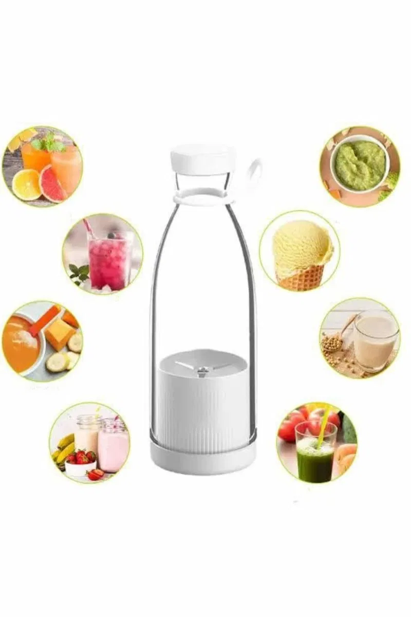 Taşınabilir Kablosuz Şarjlı Kişisel Smoothie El Blender Mini Meyve Sıkacağı görsel 3