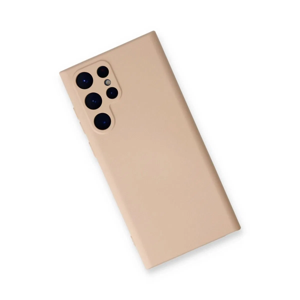 Samsung Galaxy S24 Ultra Kılıf Nano İçi Kadife Silikon - Pudra görsel 3