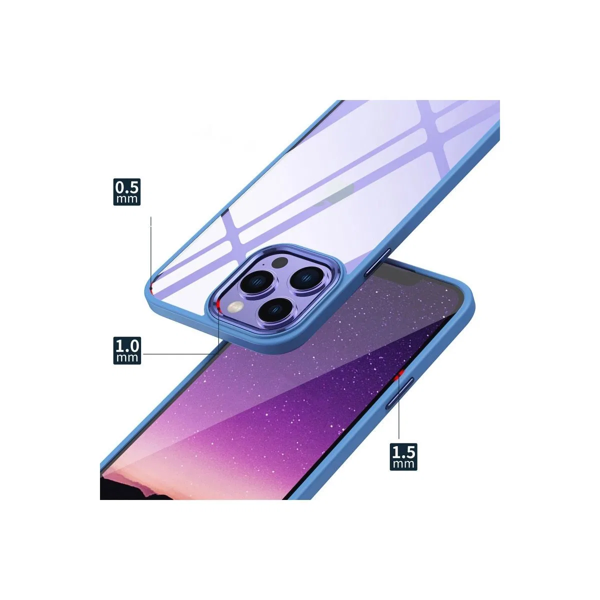 Apple İphone 14 Pro Kılıf Power Silikon - Lila görsel 3