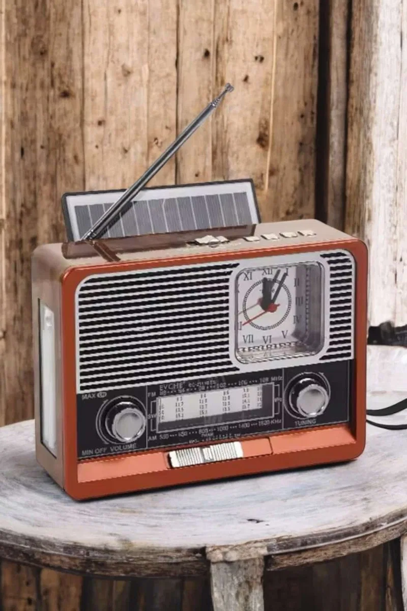 Nostaljik Radyo USB, AUX Ve SD Kart Girişli Bluetooth Bağlantılı görsel 4