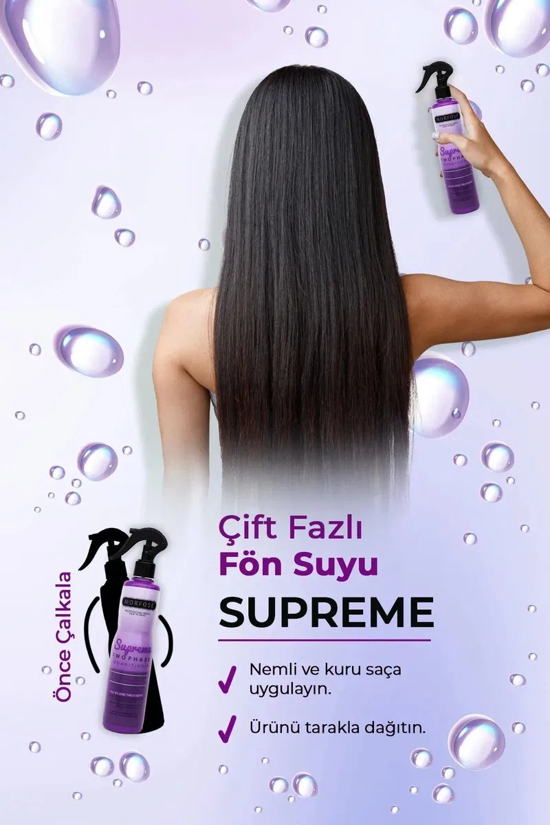 Çift Fazlı Supreme Kondisyoner Fön Suyu 400 ML - mrfs görsel 3