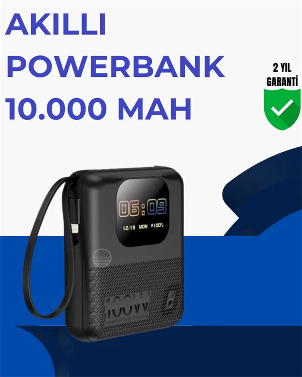 Şarj Cihazı, Saat ve Hoparlör Özellikli Akıllı Cihaz 10. 000 mAh