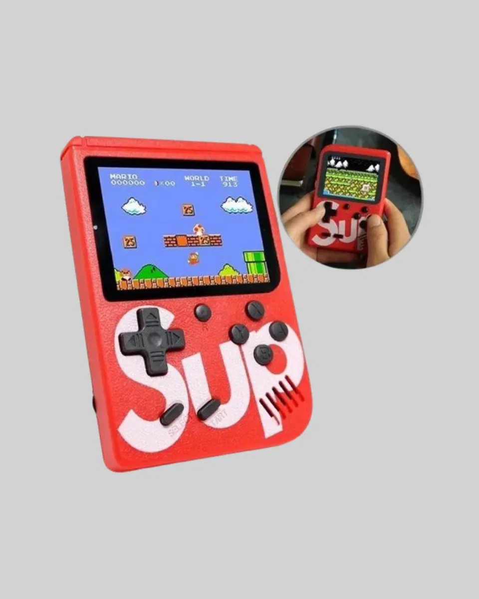SUP Retro El Konsolu – 500 Oyun, 2 Oyunculu, 3 İnç Ekran, Taşınabilir Şarjlı Atari görsel 3