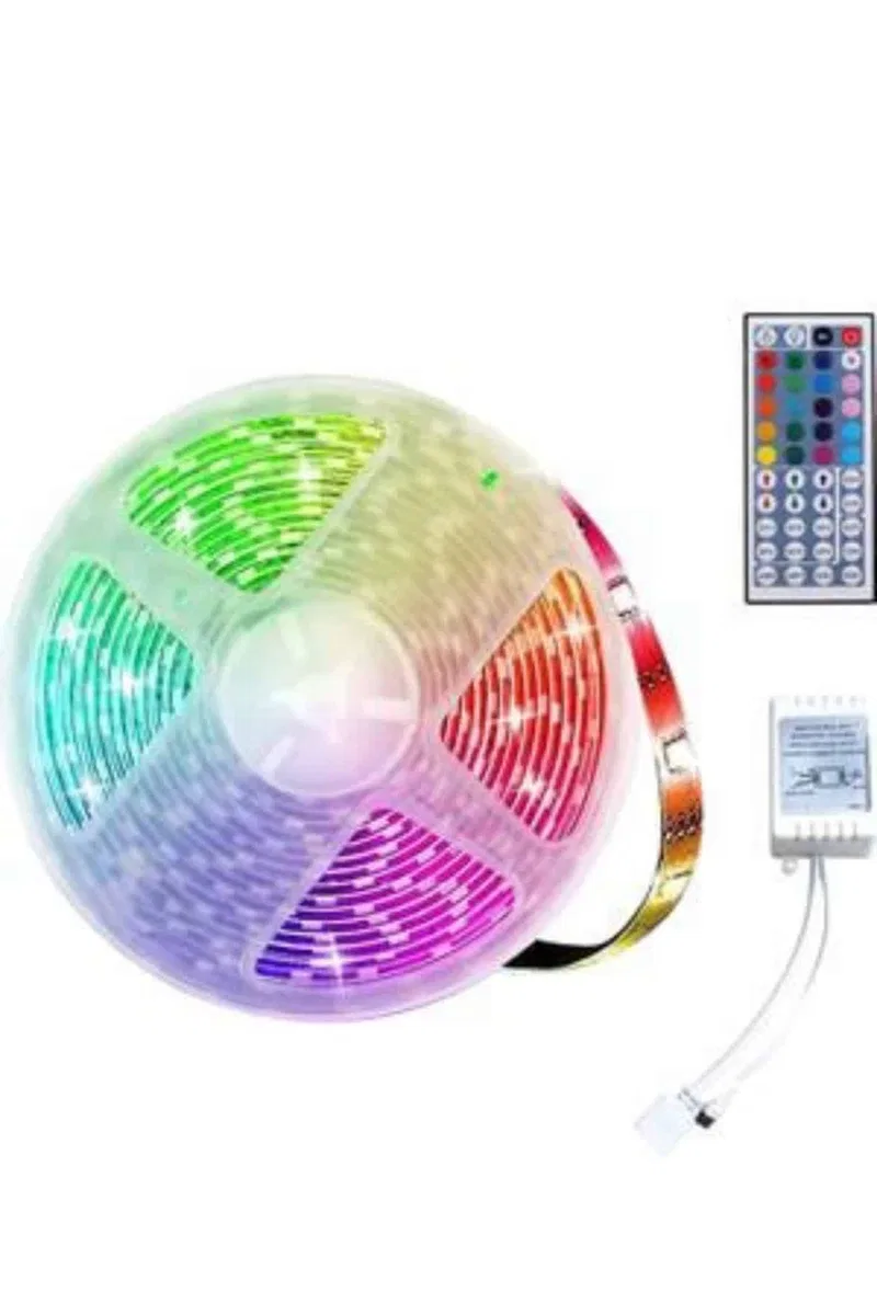 RGB Neon Şerit Led Lamba 10 Metre İç Mekan Tasarımına Uygun görsel 2