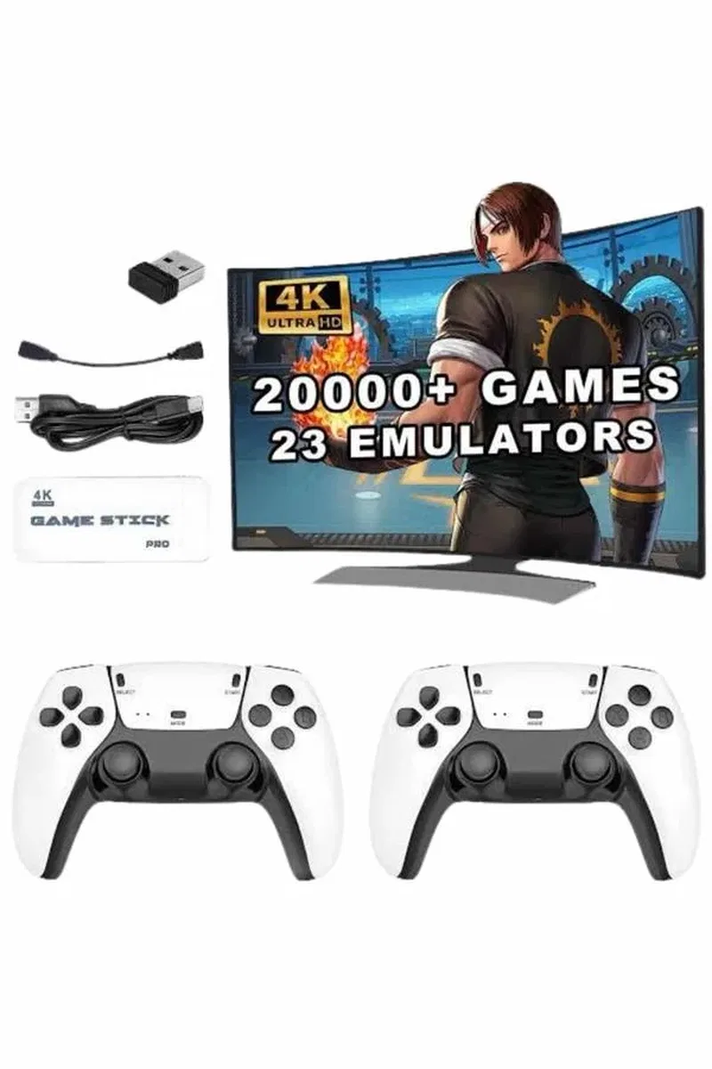 3D 4K HD 2. 4G Game Stick 4K Ultra Hd Oyun Konsolu Çift Kollu görsel 5