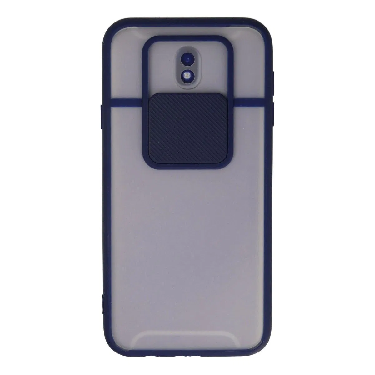 Samsung Galaxy J7 Pro / J730 Kılıf Palm Buzlu Kamera Sürgülü Silikon - Lacivert
