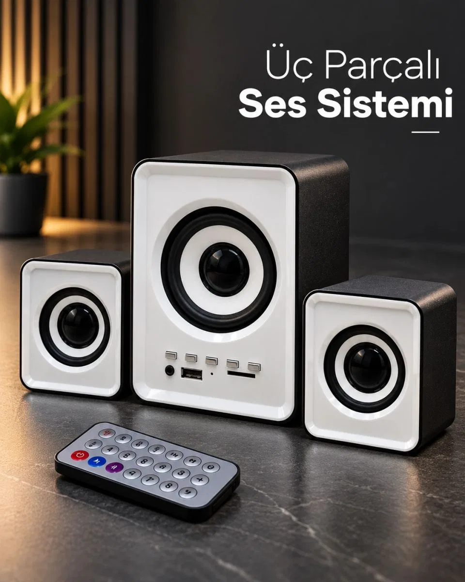 Bluetooth Özellikli Mini Dijital Hoparlör Seti