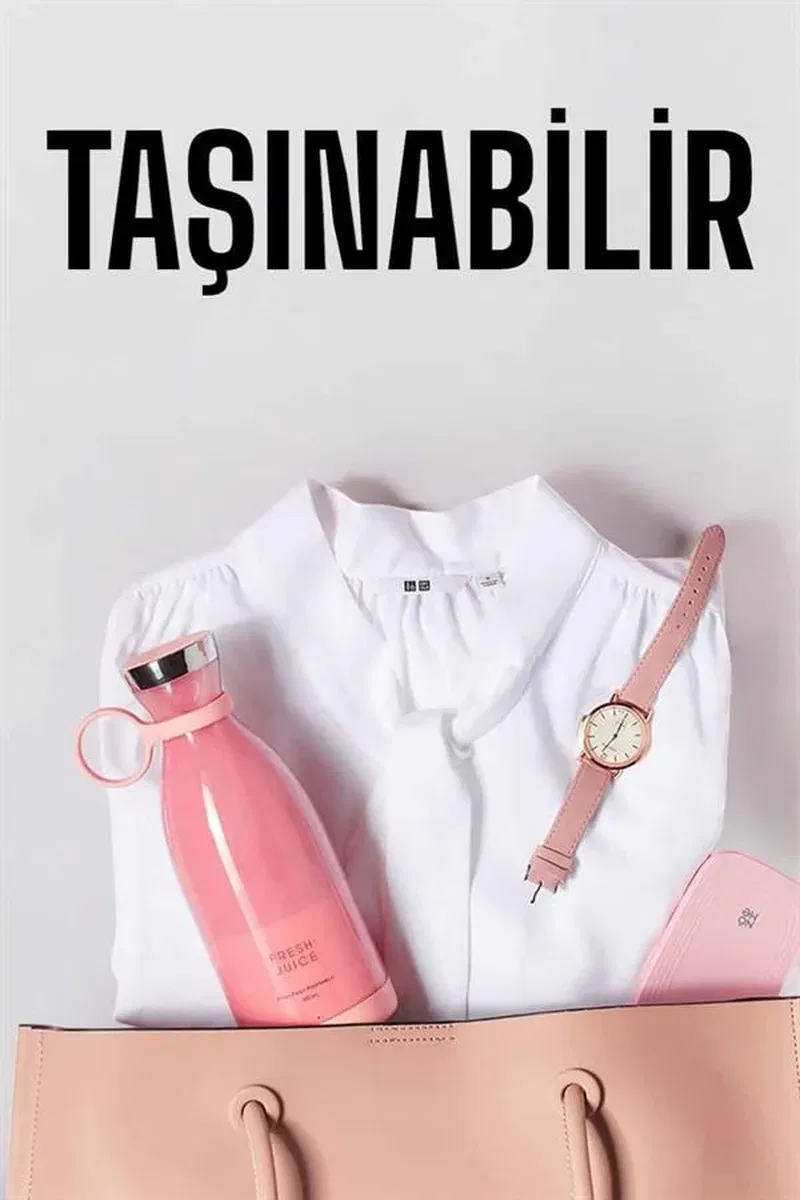 El Blender Bardak Blender Şarjlı Taşınabilir Meyve Sıkcağı Smoothie görsel 4